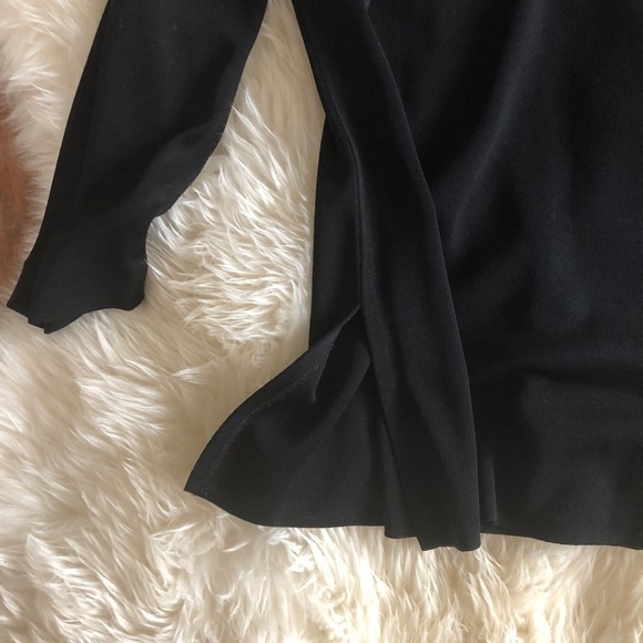 Misook Knit Open Front Cardigan Sweater Stripe L - Picture 5 of 6